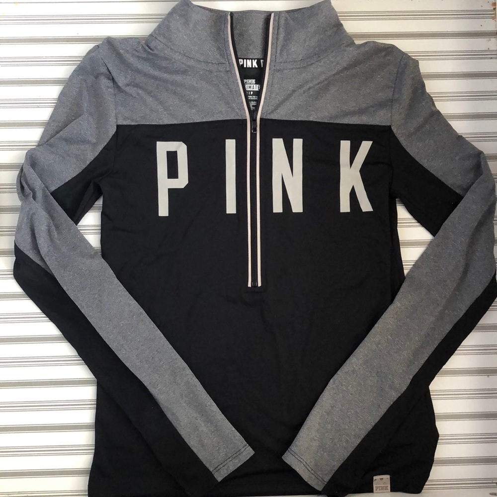 pink/vs athletic quarter zip